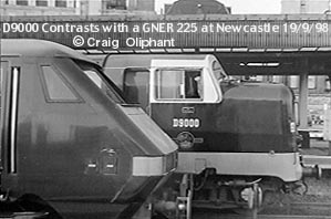 D9000 at Newcastle with a class 91